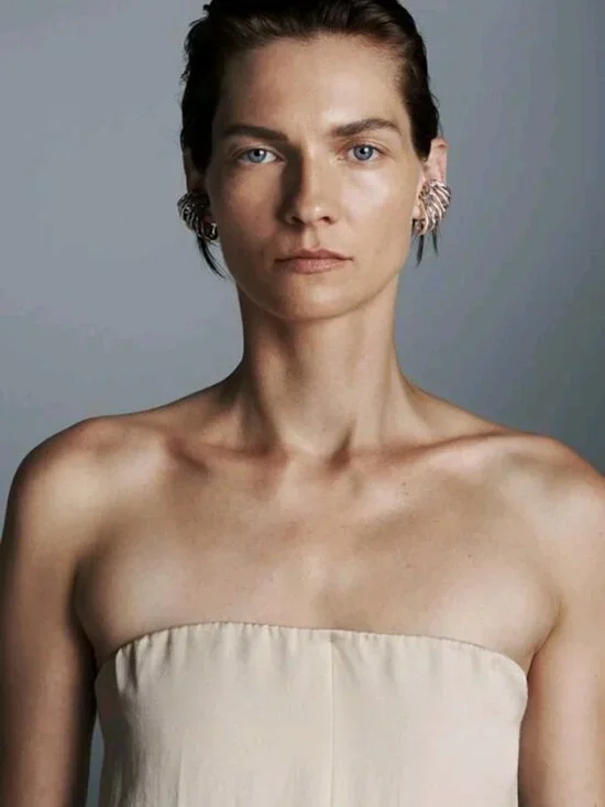 Zara | Strapless Lyocell Wide Leg Romper In Champagne - Picture 14 of 14